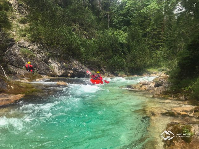 Wildwasserpackrafting auf dem Lech 2017 © Land Water Adventures