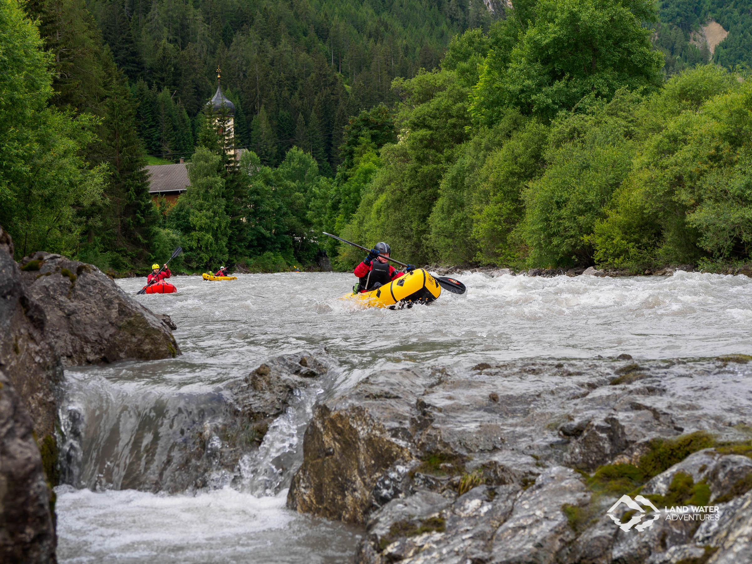 Whitewater Packrafting Course Tirol Lech © Land Water Adventures