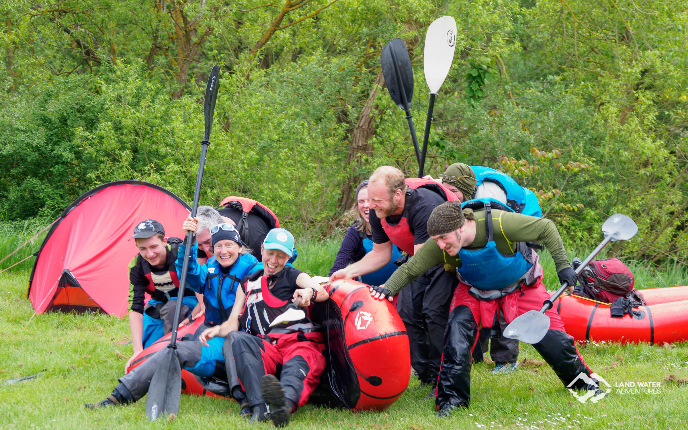 Multiday Packrafting Kurs 1 Abschluss © Land Water Adventures