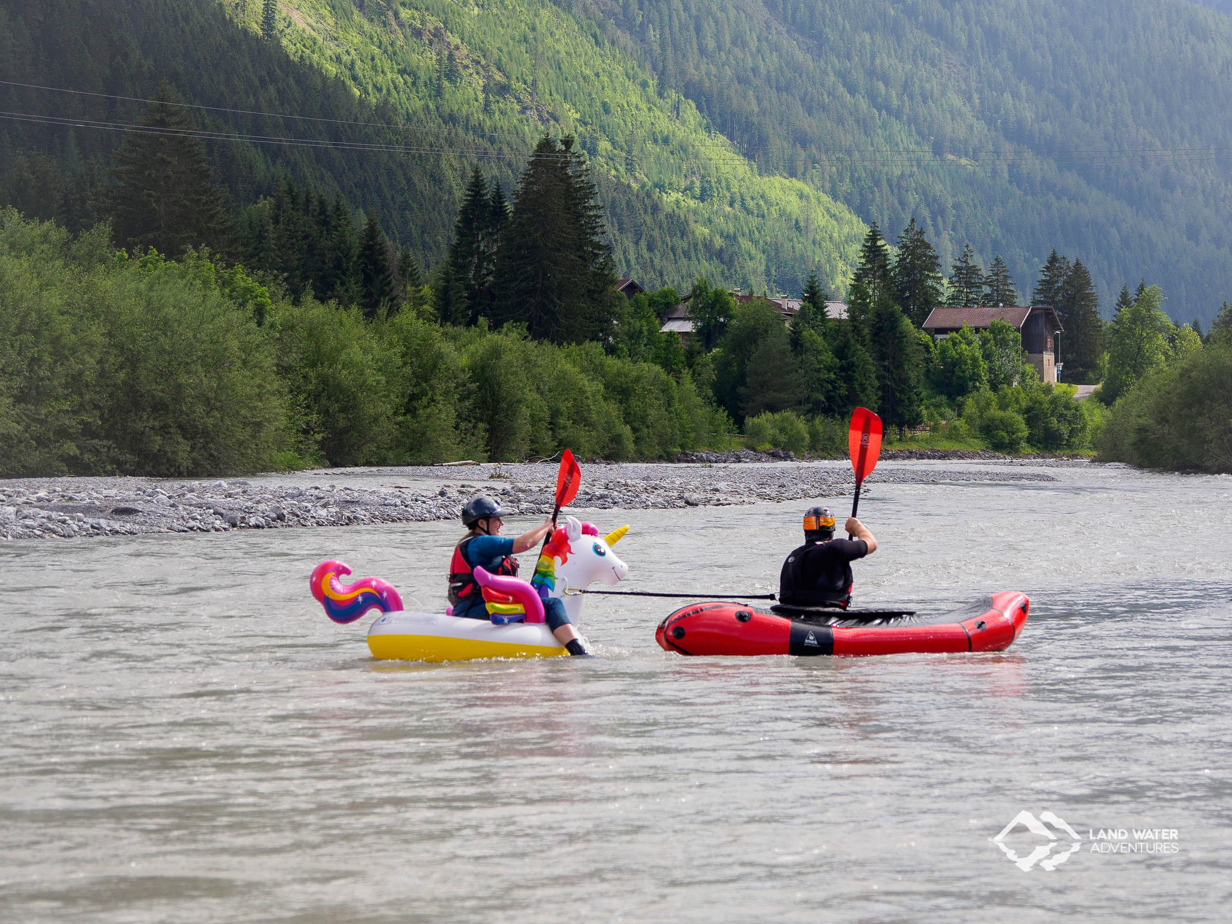 Unicorn on whitewater © Land Water Adventures