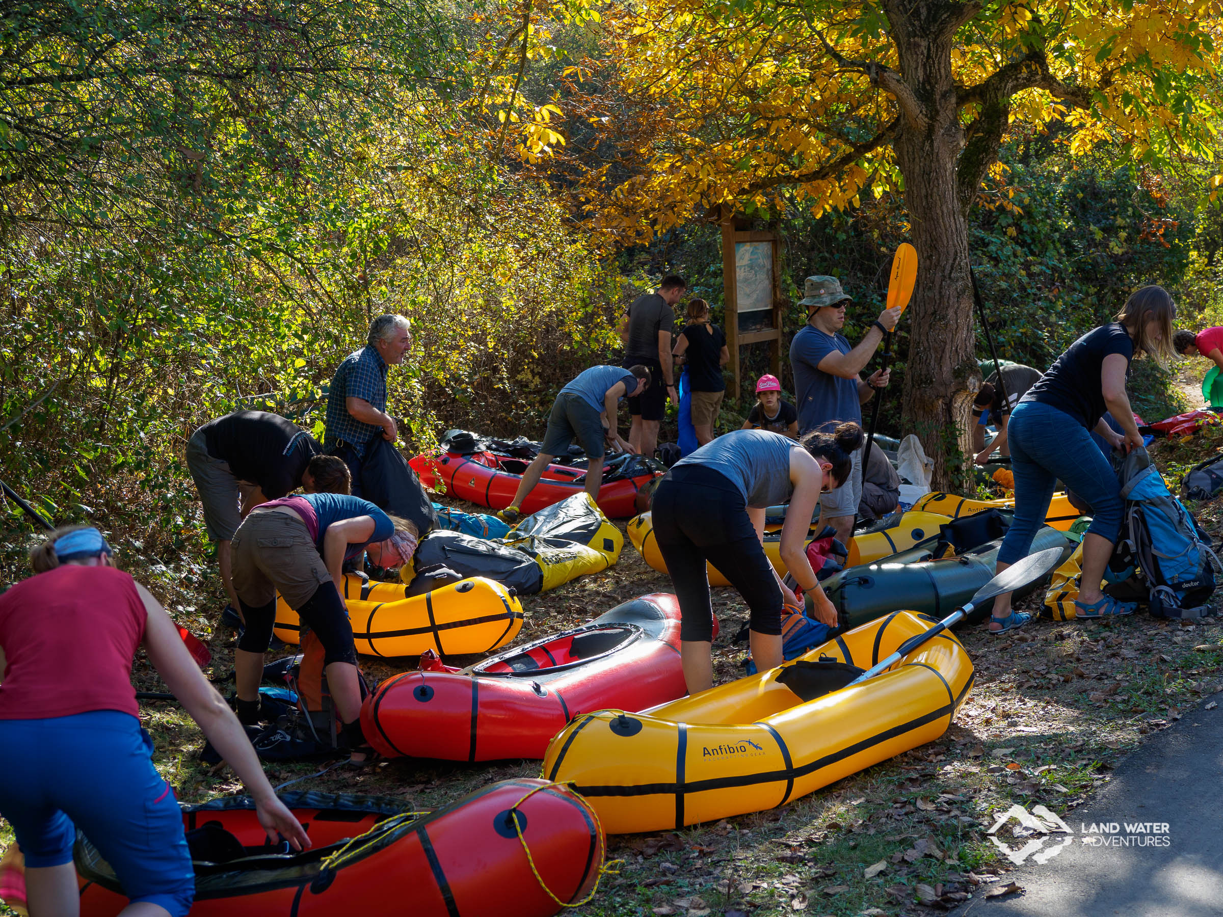 Aufbau Nahe-Run Herbst © Land Water Adventures