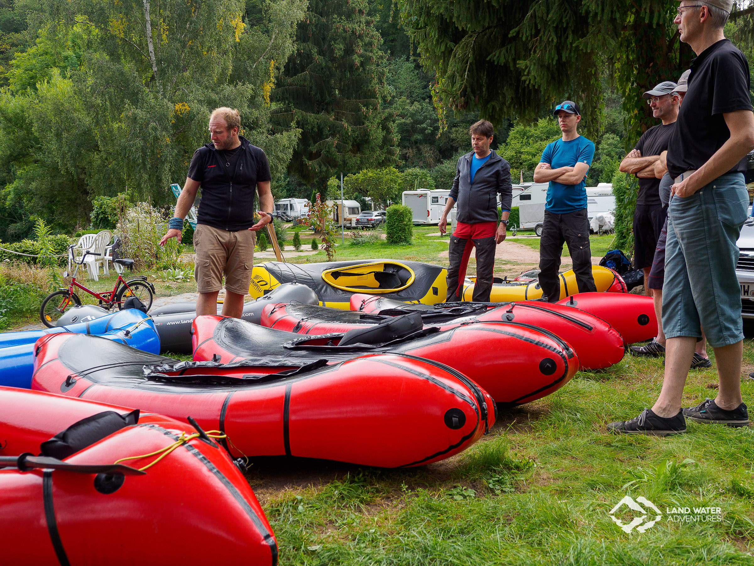 Packrafting Testival beim Nahe Saisonabschluss © Land Water Adventures