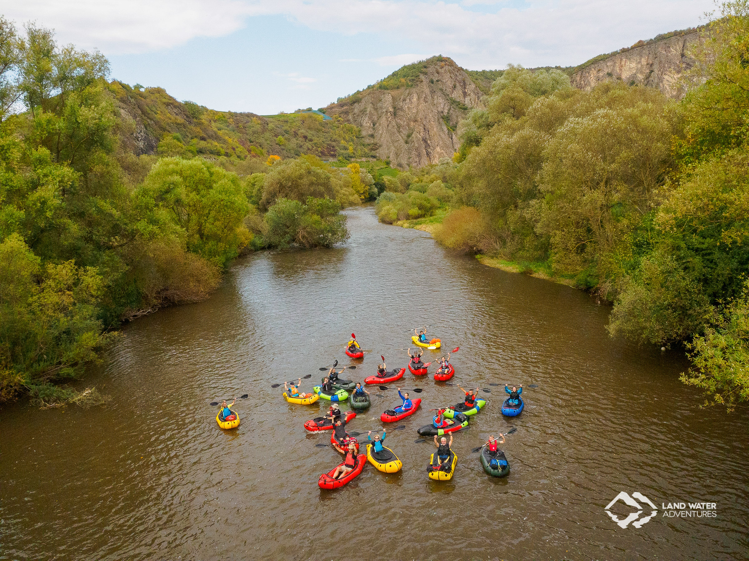 Unterm Rotenfels beim Nahe-Run 2019 © Land Water Adventures