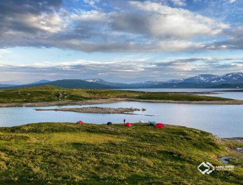 Packraft Camp auf Expedition Norwegen
