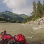 Lech zwischen Steg und Häselgehr bei 26,8 qm/s