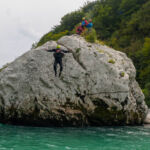 Felsspringen an der Soca © Land Water Adventures