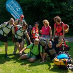 Spaß an der <a style="color: white;text-decoration: underline" href="https://www.land-water-adventures.com/de/touren-kurse/erlebnistage-nahe" target="_blank" rel="noopener">Nahe River</a> Nahegruppe 2018 © Land Water Adventures