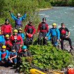 Einstieg zum Lech beim <a style="color: white;text-decoration: underline" href="https://www.land-water-blog.de/tirol-2018/" target="_blank" rel="noopener">Advanced Wildwasser Kurs in Tirol</a> Tirol Wildwasser 2018 © Land Water Adventures