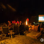 Vorstellung des Naturschutz-Konzeptes und Premiere des neuen LWA-Soca-Films rund um das Lagerfeuer des <a style="color: white;text-decoration: underline" href="https://www.land-water-blog.de/saisonabschluss-2018/" target="_blank" rel="noopener">Saisonabschluss</a> Saisonabschluss 2018 Nahe © Land Water Adventures