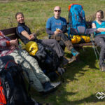 Snackpause auf dem Trekkingabschnitt im Hunsrück © Land Water Adventures