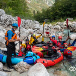 Gruppenfoto des Advanced Wildwasser Kurses Soca 2023